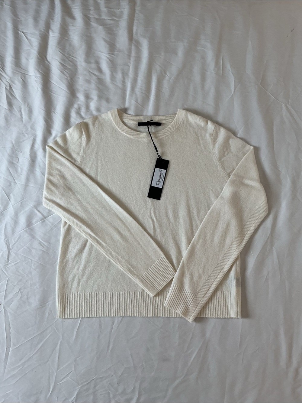 Jenni Kayne Ivory Everyday Crewneck Sweater L  NWT